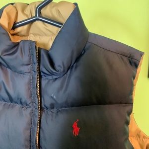 Polo Boys Reversible Puffer Vest Size 3